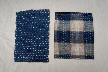 zokin dust cloths, 2, plaid and indigo