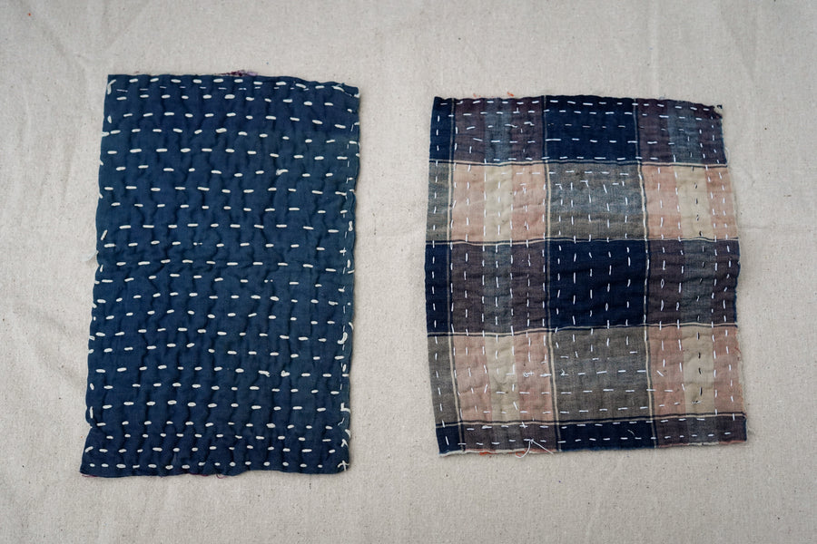 zokin dust cloths, 2, plaid and indigo